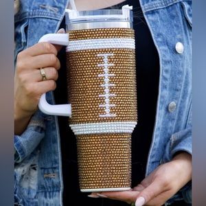 Football Blinged Out 40 Oz. Tumbler